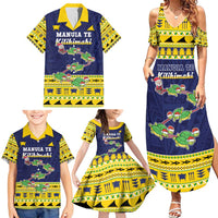Tokelau Christmas Family Matching Summer Maxi Dress and Hawaiian Shirt Tokelauan Turtle Santa Sleigh LT05 - Polynesian Pride