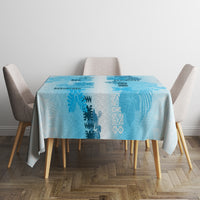Hawaiian Quilt Tablecloth Vintage Pattern Blue LT05 - Polynesian Pride