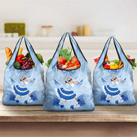 Cook Islands Women's Day Grocery Bag With Polynesian Pattern