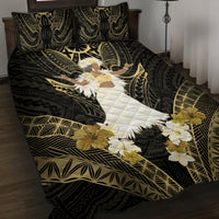 Niue Women's Day Quilt Bed Set With Polynesian Pattern