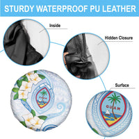 Guam Chamorro Spare Tire Cover Guasali Flowers Curves Style