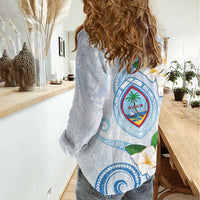 Guam Chamorro Women Casual Shirt Guasali Flowers Curves Style
