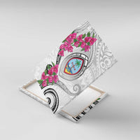 Guam Chamorro Canvas Wall Art Curves Polynesian Tattoo Mix Bougainvillea