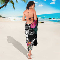 Hafa Adai Guam Sarong Polynesian Tattoo Tropical Flowers