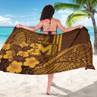 Hawaii Mililani High School Sarong Tribal Tattoo With Hibiscus Flowers