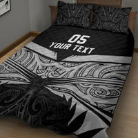 Custom New Zealand Cricket Quilt Bed Set Go Champions World Cup 2024 With Maori Pattern LT05 - Polynesian Pride