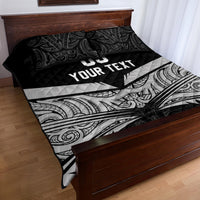 Custom New Zealand Cricket Quilt Bed Set Go Champions World Cup 2024 With Maori Pattern LT05 - Polynesian Pride