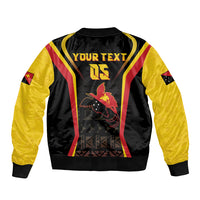 Custom Papua New Guinea Cricket Sleeve Zip Bomber Jacket 2024 World Cup