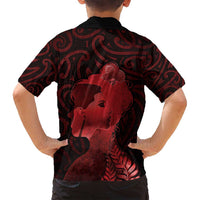 Aotearoa Mana Wahine Family Matching Long Sleeve Bodycon Dress and Hawaiian Shirt The Spiritual Power Of Women LT05 - Polynesian Pride