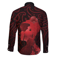 Aotearoa Mana Wahine Family Matching Off The Shoulder Long Sleeve Dress and Hawaiian Shirt The Spiritual Power Of Women LT05 - Polynesian Pride