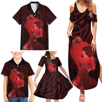 Aotearoa Mana Wahine Family Matching Summer Maxi Dress and Hawaiian Shirt The Spiritual Power Of Women LT05 - Polynesian Pride