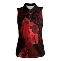 Aotearoa Mana Wahine Women Sleeveless Polo Shirt The Spiritual Power Of Women
