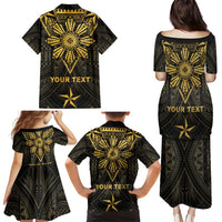 Personalised Philippines Independence Day Family Matching Puletasi and Hawaiian Shirt Filipinos Sun Star Tribal LT05 - Polynesian Pride