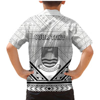 Personalised Kiribati Gospel Day Family Matching Mermaid Dress and Hawaiian Shirt Coat Of Arms Polynesian Pattern LT05 - Polynesian Pride