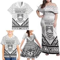 Personalised Kiribati Gospel Day Family Matching Off Shoulder Maxi Dress and Hawaiian Shirt Coat Of Arms Polynesian Pattern LT05 - Polynesian Pride
