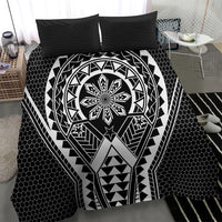 Philippines Batok Tribal Inspired Tattoo Black Bedding Set LT05 - Polynesian Pride