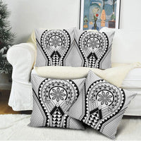 Philippines Batok Tribal Inspired Tattoo White Pillow Cover LT05 - Polynesian Pride