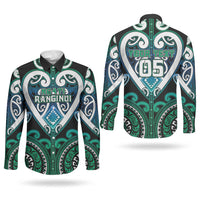 Custom Aotearoa Ngati Ranginui Couples Matching Puletasi and Long Sleeve Button Shirt Maori Tribal Pattern LT05 - Polynesian Pride