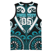 Custom Aotearoa Tapuika Basketball Jersey Maori Tribal Pattern LT05 - Polynesian Pride