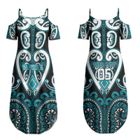Custom Aotearoa Tapuika Couples Matching Summer Maxi Dress and Hawaiian Shirt Maori Tribal Pattern LT05 - Polynesian Pride
