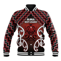 Personalised Aotearoa Mana Motuhake Baseball Jacket Poutama With Maori Pattern - undefined