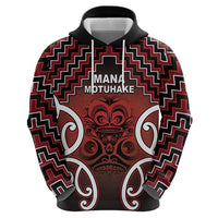 Personalised Aotearoa Mana Motuhake Zip Hoodie Poutama With Maori Pattern - Polynesian Pride