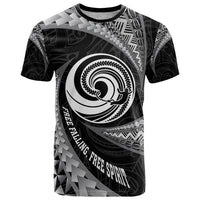 Personalised New Zealand Bungy Jumping T Shirt Maori Pattern LT05 Black - Polynesian Pride