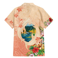 Hawaii Kauai Na Pali Coast Landscape Family Matching Mermaid Dress and Hawaiian Shirt LT05 - Polynesian Pride