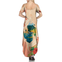 Hawaii Kauai Na Pali Coast Landscape Family Matching Summer Maxi Dress and Hawaiian Shirt LT05 - Polynesian Pride
