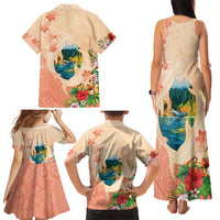 Hawaii Kauai Na Pali Coast Landscape Family Matching Tank Maxi Dress and Hawaiian Shirt LT05 - Polynesian Pride