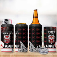 Aotearoa Toitu He Whakaputanga 4 in 1 Can Cooler Tumbler Toitu Te Tiriti O Waitangi LT05 - Polynesian Pride