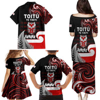 Aotearoa Toitu He Whakaputanga Family Matching Puletasi and Hawaiian Shirt Toitu Te Tiriti O Waitangi LT05 - Polynesian Pride