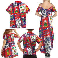 Wallis And Futuna Christmas Family Matching Summer Maxi Dress and Hawaiian Shirt Festive Beach Vibes LT05 - Polynesian Pride