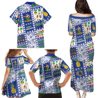 Northern Mariana Islands Christmas Family Matching Puletasi and Hawaiian Shirt Festive Beach Vibes LT05 - Polynesian Pride