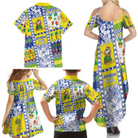 New Caledonia Christmas Family Matching Summer Maxi Dress and Hawaiian Shirt Festive Beach Vibes LT05 - Polynesian Pride