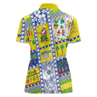 New Caledonia Christmas Women Polo Shirt Festive Beach Vibes - Polynesian Pride