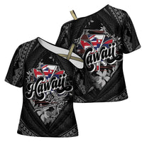 Hawaii November 28th Cross Shoulder Shirt Kanaka Maoli Tribal Pattern - Polynesian Pride