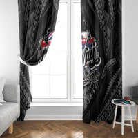 Hawaii November 28th Window Curtain Kanaka Maoli Tribal Pattern - Polynesian Pride