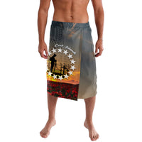 Cook Islands ANZAC Day Lavalava Lest We Forget LT05 Grey - Polynesian Pride