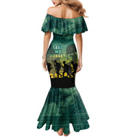 Norfolk Island ANZAC Day Family Matching Mermaid Dress and Hawaiian Shirt Lest We Forget LT05 - Polynesian Pride