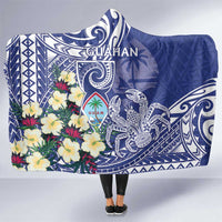 Hafa Adai Guam Hooded Blanket Latte Stone With Coconut Crab