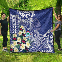 Hafa Adai Guam Quilt Latte Stone With Coconut Crab
