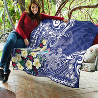 Hafa Adai Guam Quilt Latte Stone With Coconut Crab