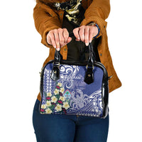 Hafa Adai Guam Shoulder Handbag Latte Stone With Coconut Crab