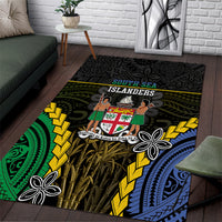 South Sea Islanders And Fiji Area Rug Kanakas Fijian Tapa Pattern