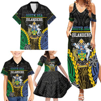 Personalised South Sea Islanders And Solomon Islands Family Matching Summer Maxi Dress and Hawaiian Shirt Kanakas Polynesian Pattern LT05 - Polynesian Pride