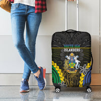 South Sea Islanders And Solomon Islands Luggage Cover Kanakas Polynesian Pattern