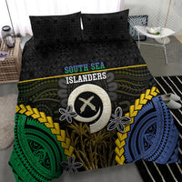 South Sea Islanders And Vanuatu Bedding Set Kanakas Sand Drawing Pattern
