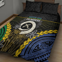 South Sea Islanders And Vanuatu Quilt Bed Set Kanakas Sand Drawing Pattern