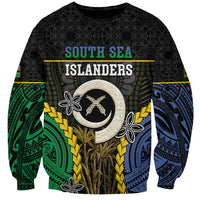 Personalised South Sea Islanders And Vanuatu Sweatshirt Kanakas Sand Drawing Pattern